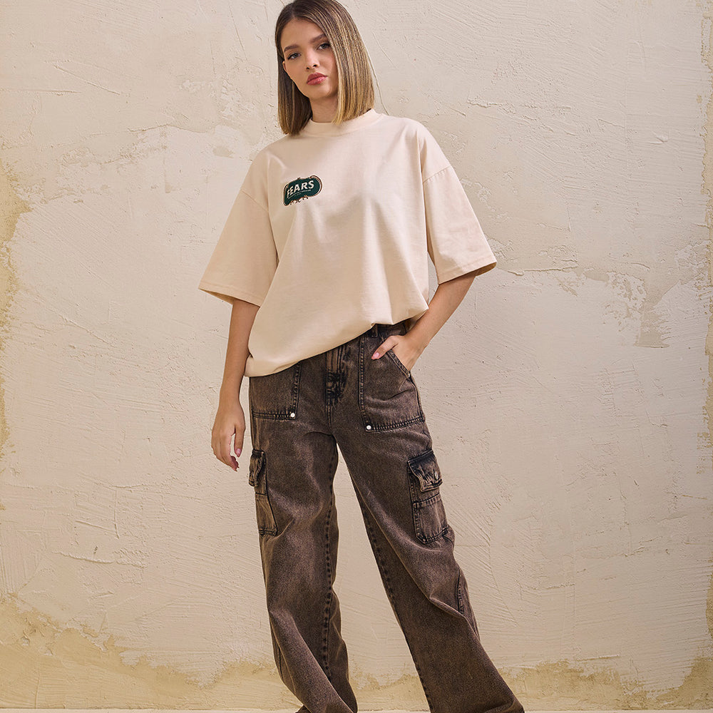 
                      
                        Camiseta oversized courage- Crema
                      
                    