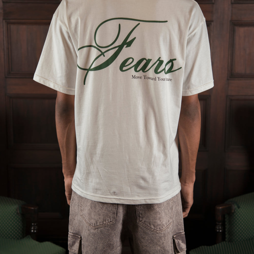 Camiseta Oversized Fears- Ivory