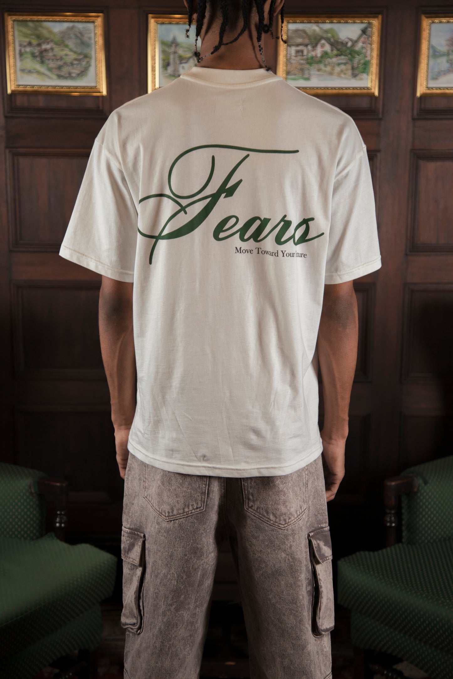 Camiseta Oversized Fears- Ivory