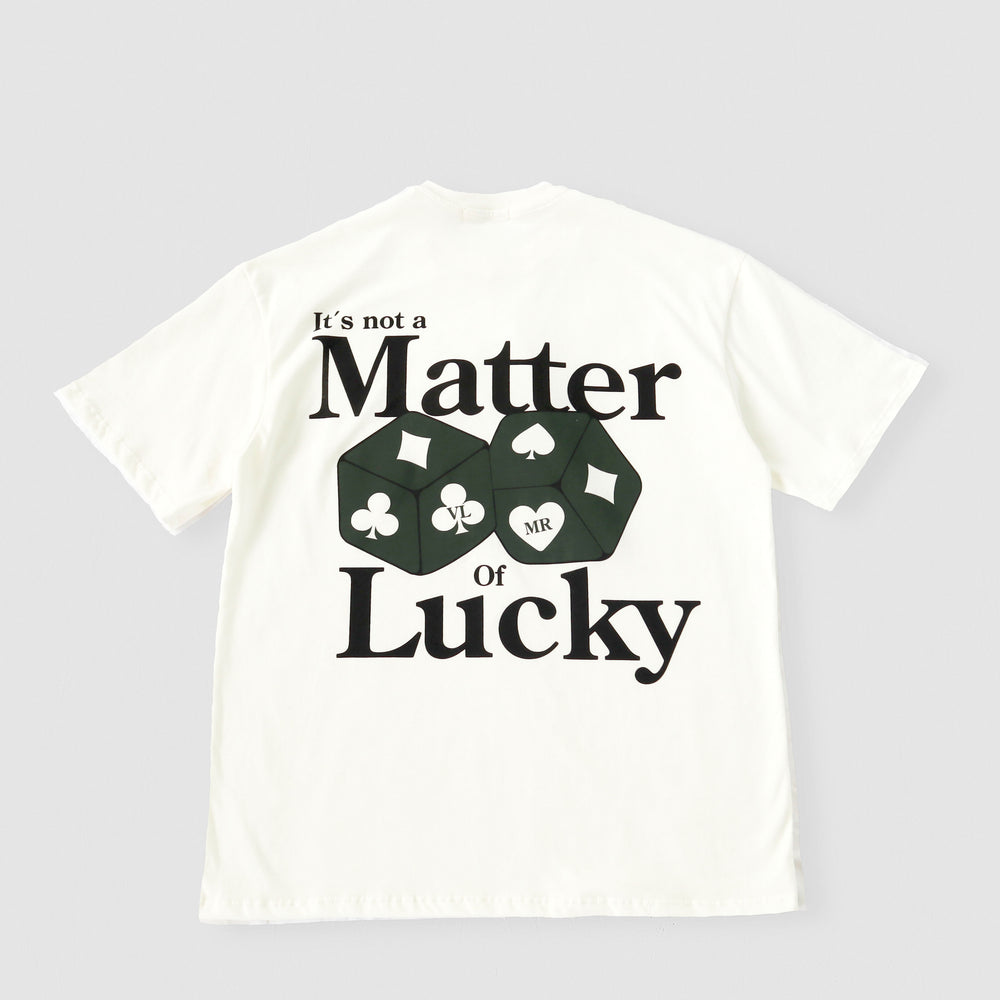 Camiseta lucky Mujer-Blanco hueso