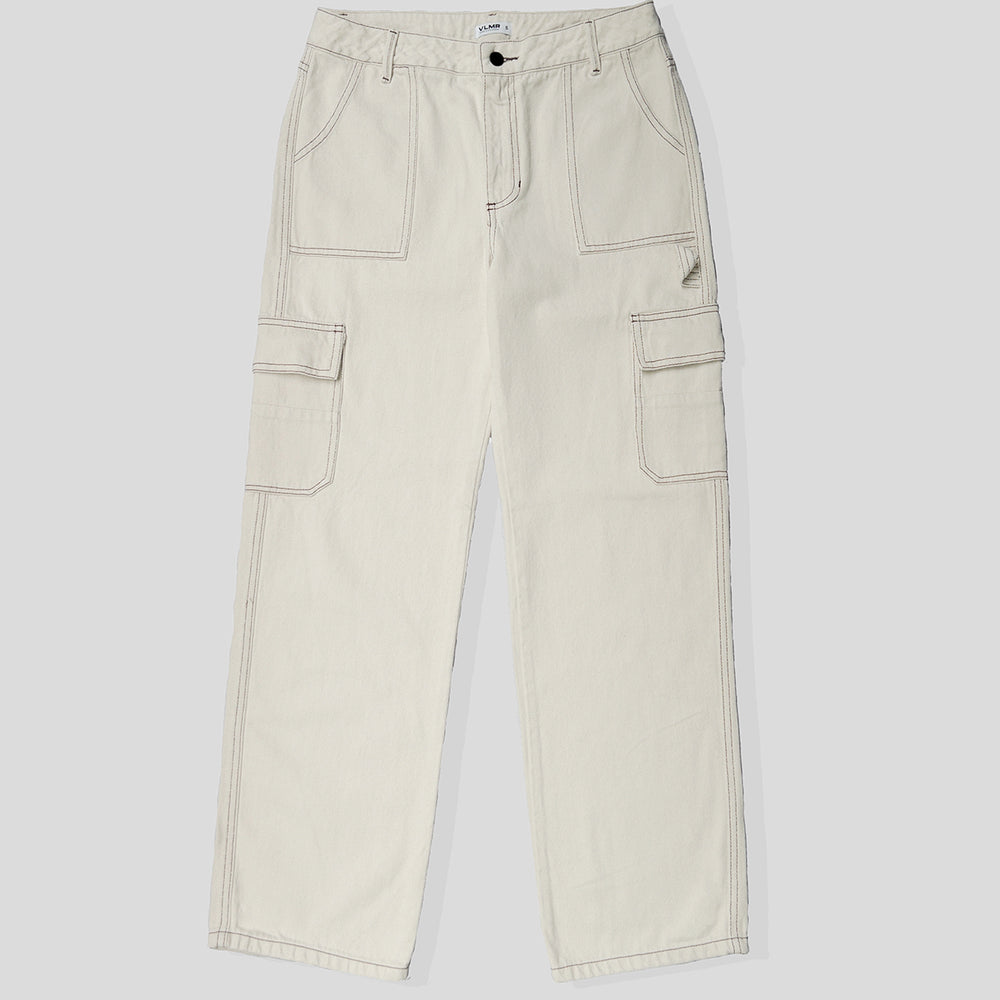 Pantalón cargo crudo Hombre