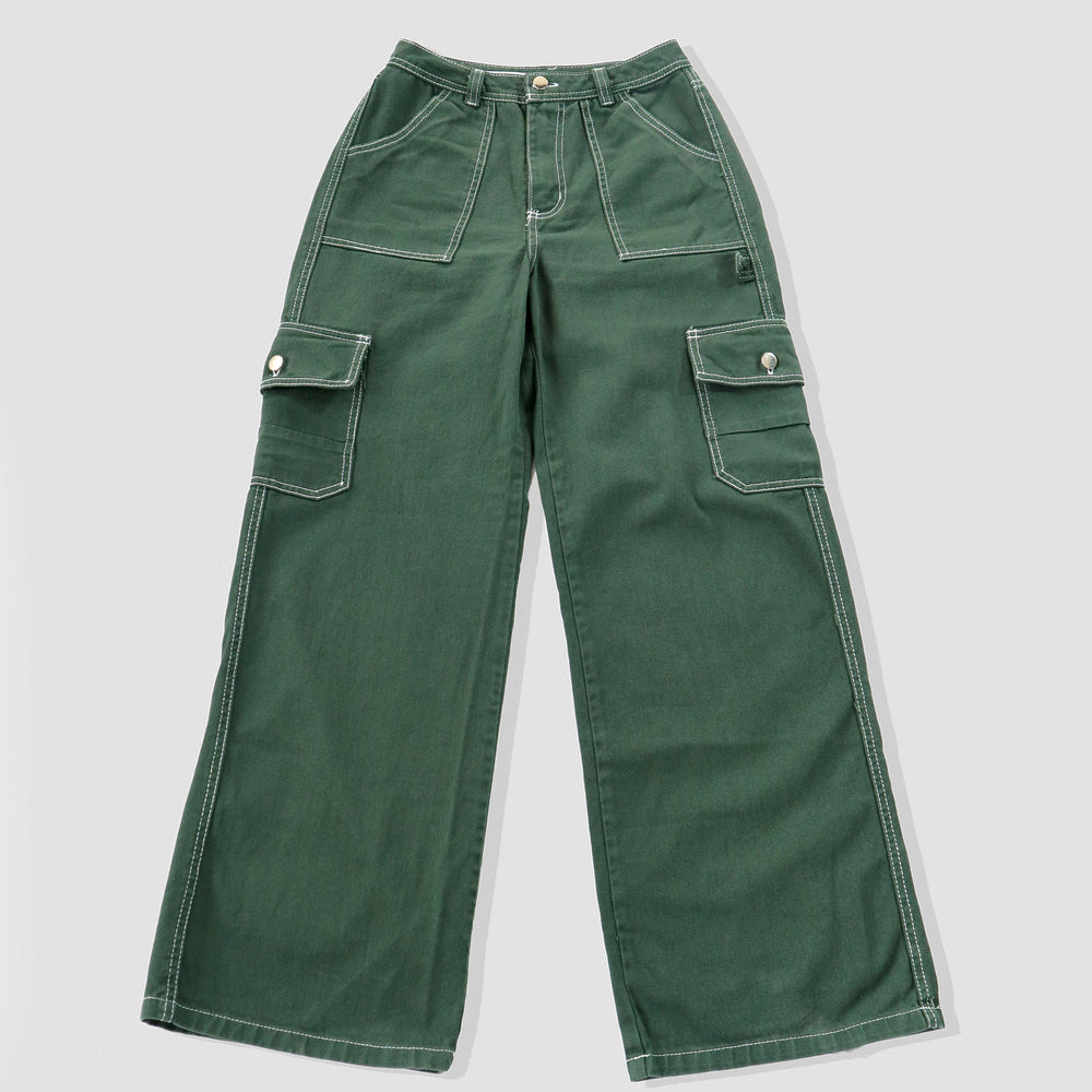 Pantalón cargo mujer- Verde